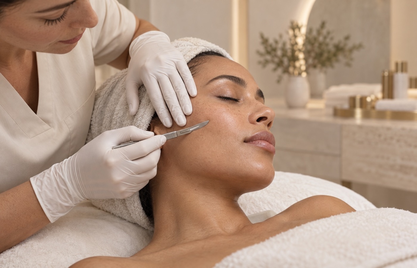 Dermaplaning treatment at Austin Med Spa in Austin, TX